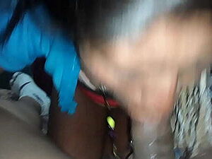 สาวไทยหน้าสวยสุดร่านอมควยจนเกือบเสร็จแล้วให้ผัวเย็ดจนแตกใน